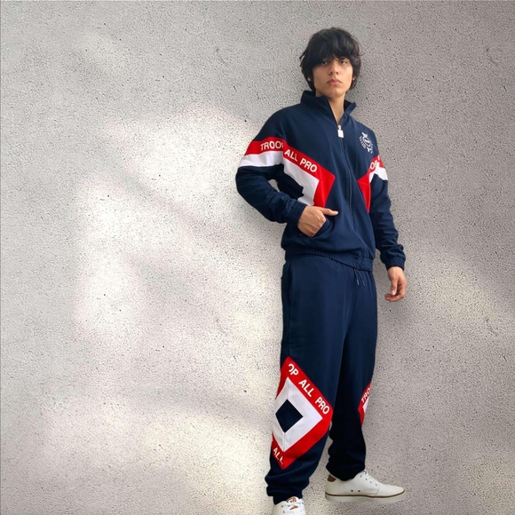 Men’s Troop Navy | Red | White Tracksuit NWT - Picture 2 of 5